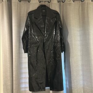 Express Shiny Black Outerwear